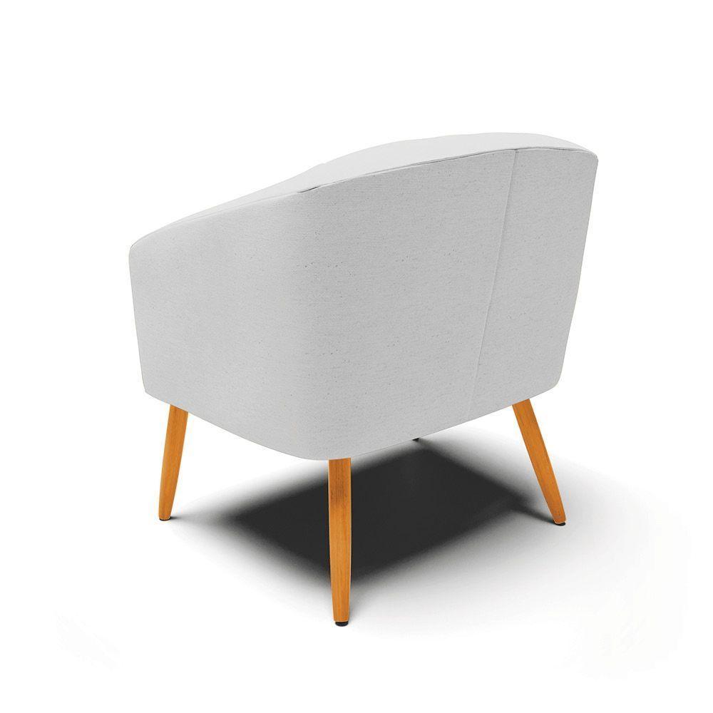 Cadeira Sala De Jantar Pé Palito Castanho Stella Veludo D03 - D\'rossi Cor Cinza - 2