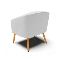 Cadeira Sala De Jantar Pé Palito Castanho Stella Veludo D03 - D\'rossi Cor Cinza - 2