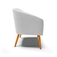 Cadeira Sala De Jantar Pé Palito Castanho Stella Veludo D03 - D\'rossi Cor Cinza - 3