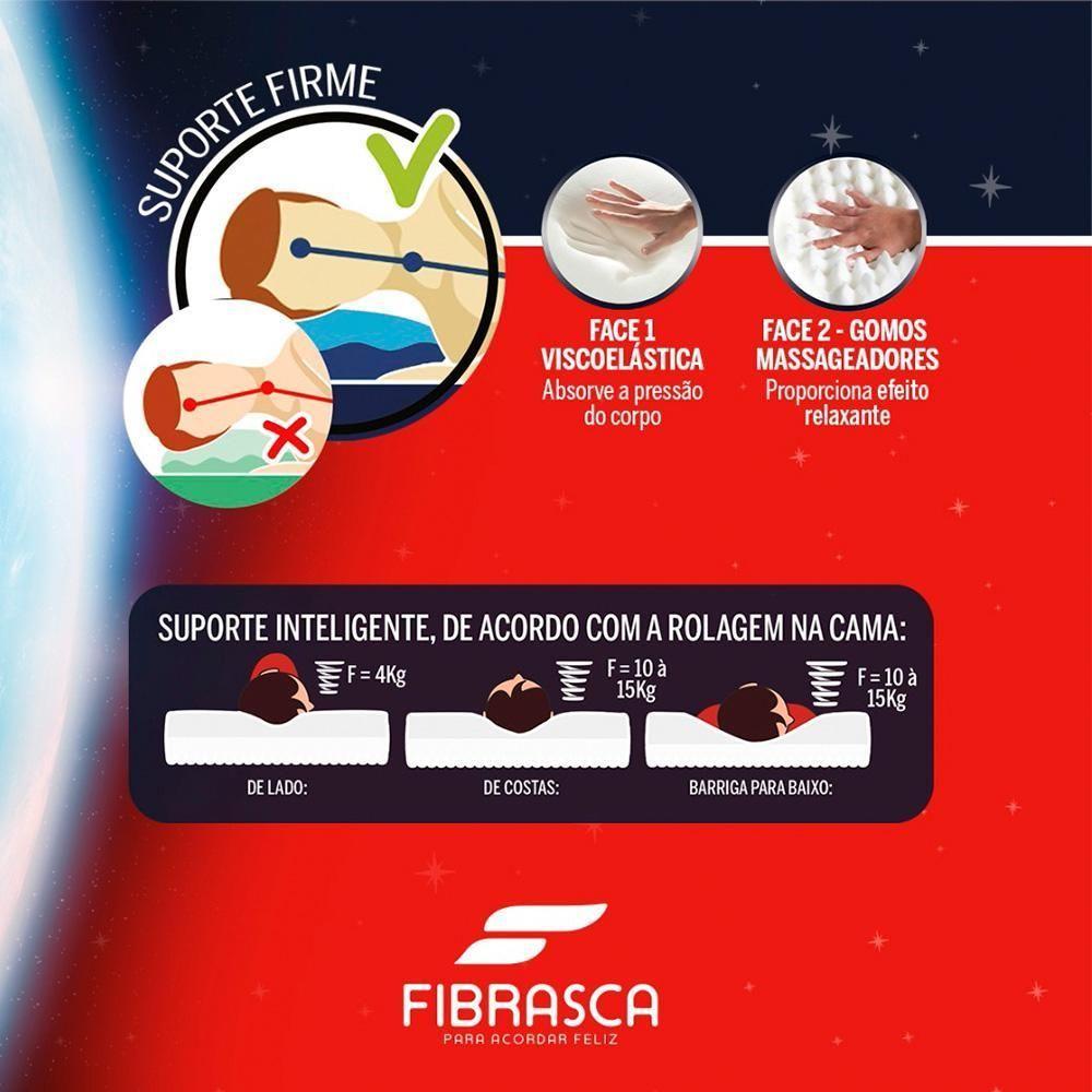 Travesseiro Nasão Dupla Face 40 X 60 Fibrasca - 2