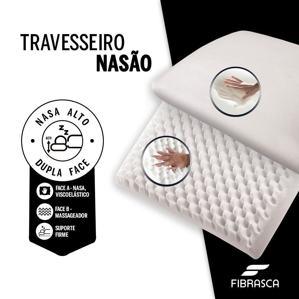 Travesseiro Nasão Dupla Face 40 X 60 Fibrasca - 6