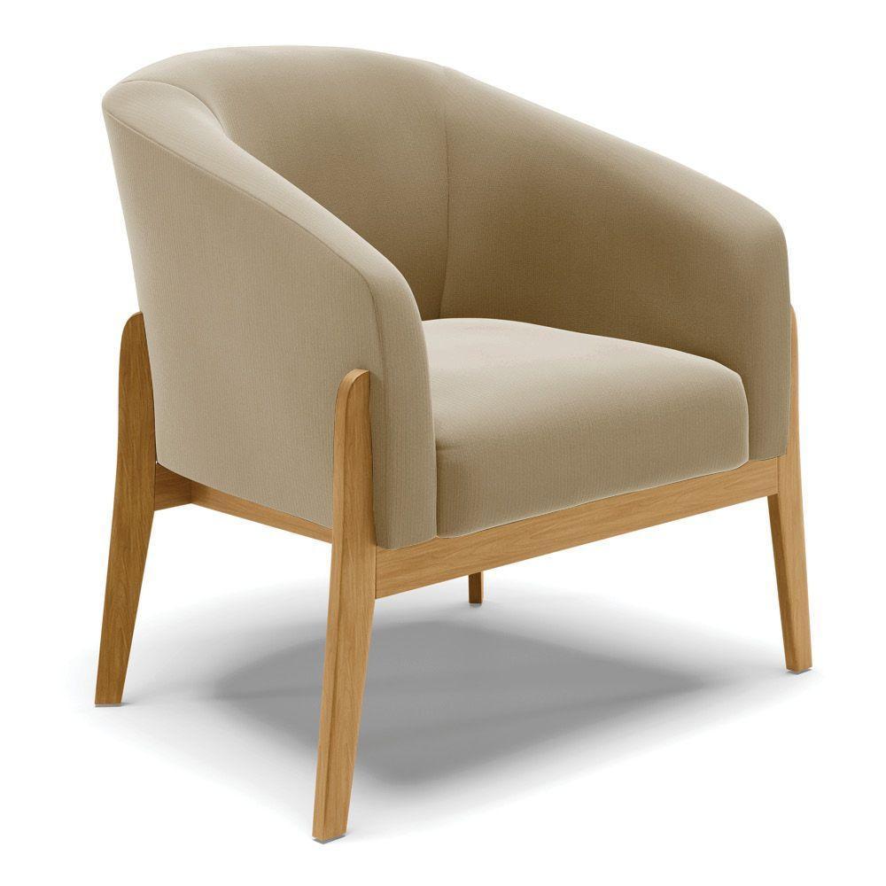 Cadeira Sala De Jantar Base De Madeira Kit 2 Stella Suede D03 - D'rossi Cor Marrom Rato - 3