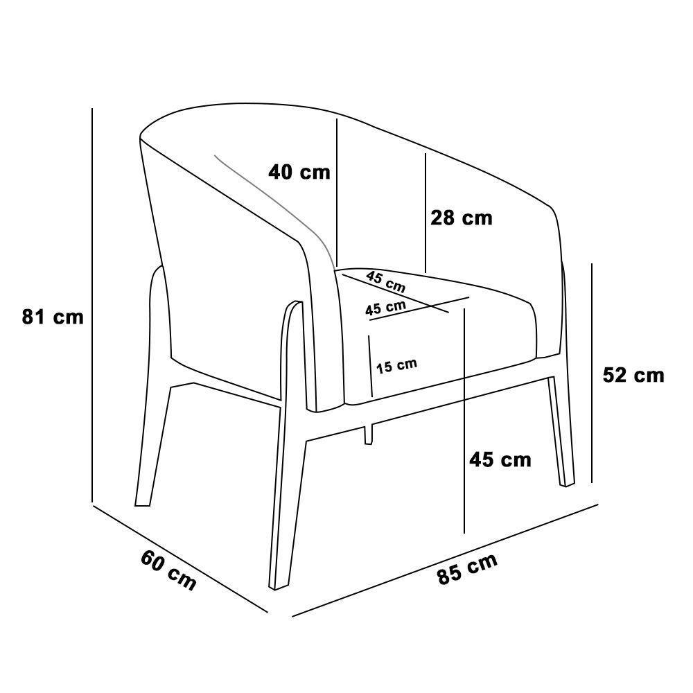 Cadeira Sala De Jantar Base De Madeira Kit 2 Stella Suede D03 - D'rossi Cor Marrom Rato - 8