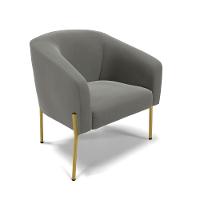 Cadeira Sala De Jantar Pé De Ferro Dourado Kit 2 Stella Suede D03 - D\'rossi Cor Grafite