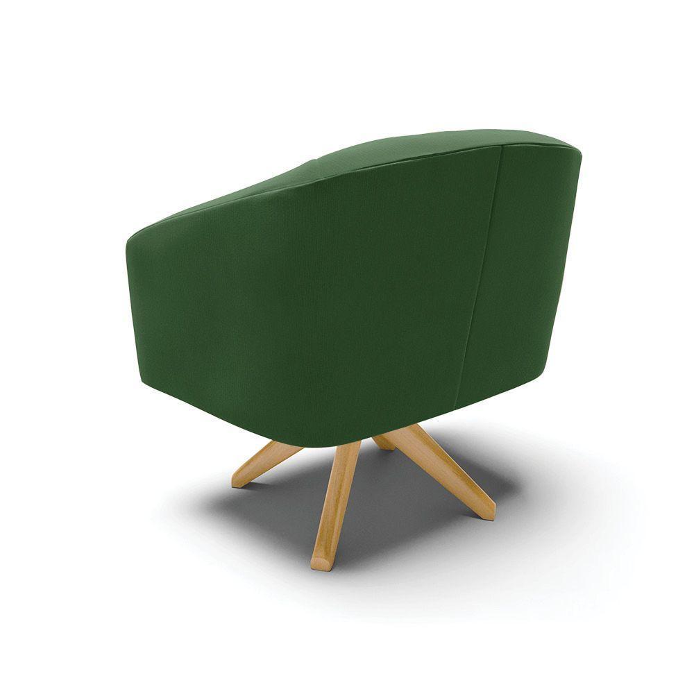 Cadeira Sala De Jantar Giratória Ma30 Stella Suede D03 - D\'rossi Cor Verde - 5