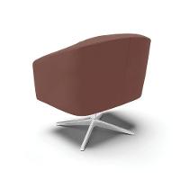 Cadeira Sala De Jantar Giratória Base Cromada Stella Veludo D03 - D\'rossi Cor Rose - 2