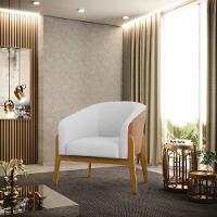 Cadeira Sala De Jantar Base De Madeira Stella Noz/linho D03 - D'rossi Cor Cinza - 6