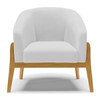 Cadeira Sala De Jantar Base De Madeira Stella Linho D03 - D'rossi Cor Cinza - 3