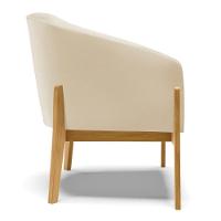 Cadeira Sala De Jantar Base De Madeira Stella Sintético D03 - D'rossi Cor Bege - 2