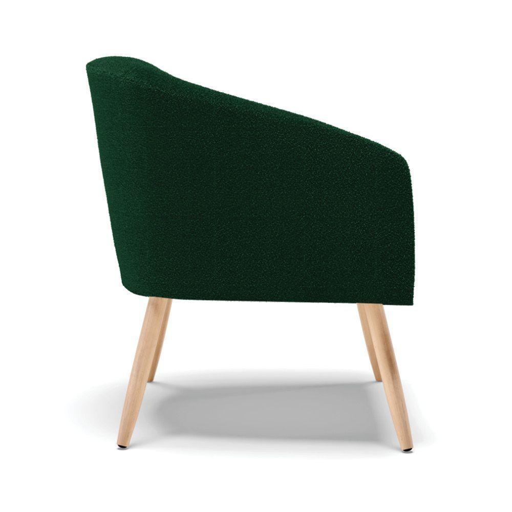 Cadeira Sala De Jantar Pé Palito Natural Kit 2 Stella Bouclê D03 - D'rossi Cor Verde - 5