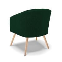 Cadeira Sala De Jantar Pé Palito Natural Kit 2 Stella Bouclê D03 - D'rossi Cor Verde - 2