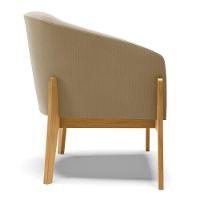 Cadeira Sala De Jantar Base De Madeira Stella Suede D03 - D'rossi Cor Marrom Rato - 2