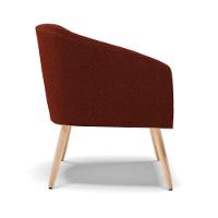 Cadeira Sala De Jantar Pé Palito Natural Kit 2 Stella Bouclê D03 - D'rossi Cor Terra - 5