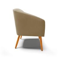 Cadeira Sala De Jantar Pé Palito Castanho Kit 2 Stella Suede D03 - D'rossi Cor Marrom Rato - 2