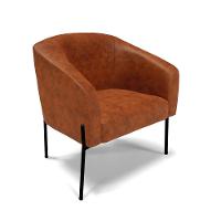 Cadeira Sala De Jantar Pé De Ferro Preto Kit 2 Stella Sintético Pu D03 - D'rossi Cor Nozes - 3