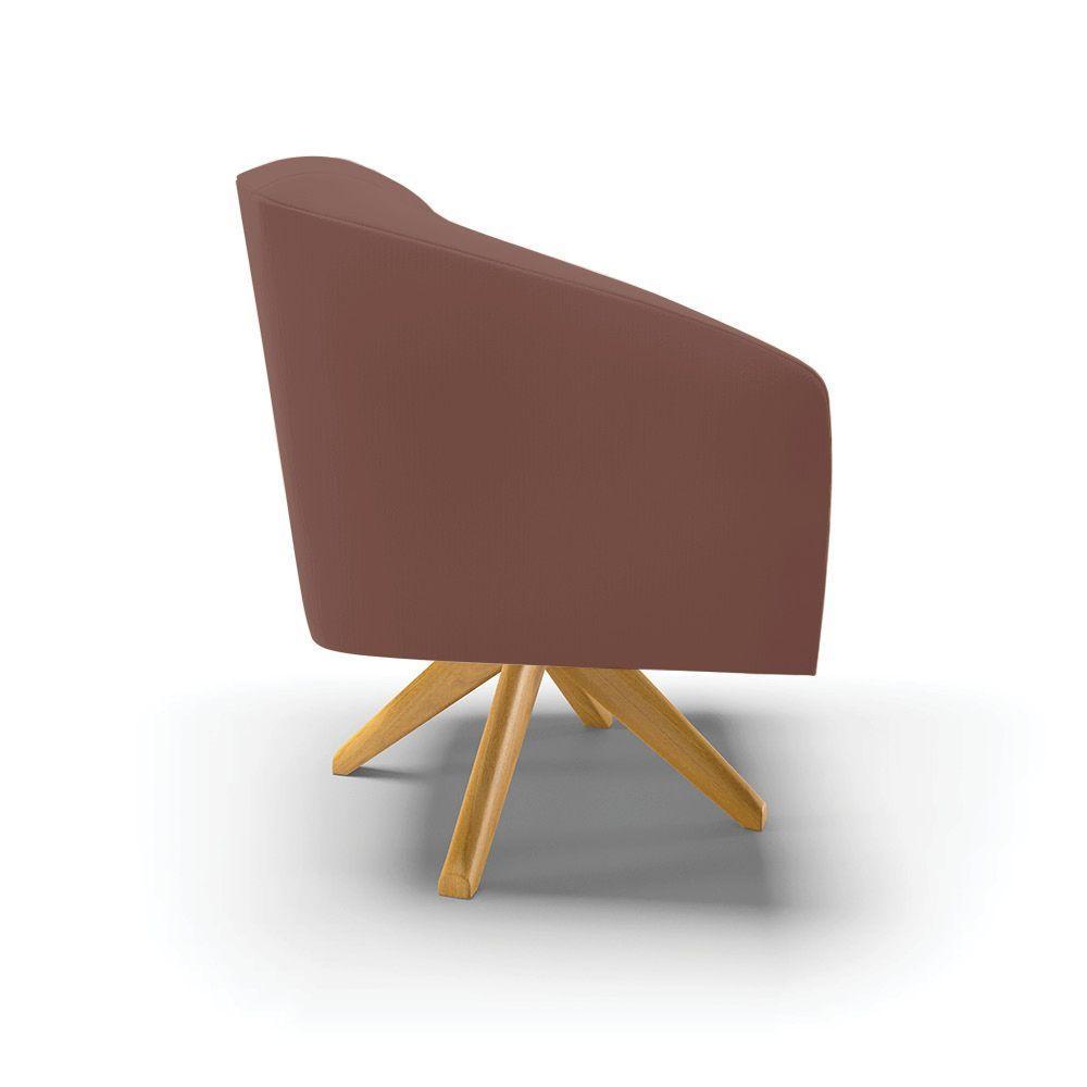 Cadeira Sala De Jantar Giratória Ma30 Kit 2 Stella Veludo D03 - D'rossi Cor Rose - 2