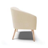 Cadeira Sala De Jantar Pé Palito Natural Stella Linho D03 - D'rossi Cor Bege - 2