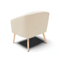 Cadeira Sala De Jantar Pé Palito Natural Stella Linho D03 - D'rossi Cor Bege