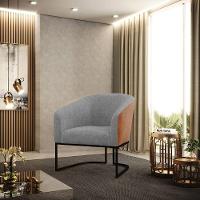 Cadeira Sala De Jantar Industrial Preto Kit 2 Stella Noz/linho D03 - D'rossi Cor Grafite - 7