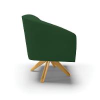 Cadeira Sala De Jantar Giratória Ma30 Kit 2 Stella Veludo D03 - D'rossi Cor Verde - 2