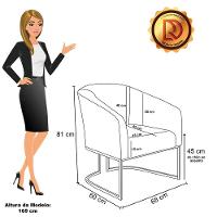 Cadeira Sala De Jantar Industrial Preto Kit 2 Stella Noz/linho D03 - D'rossi Cor Bege - 8