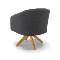 Cadeira Sala De Jantar Giratória Ma30 Stella Bouclê D03 - D'rossi Cor Grafite - 2