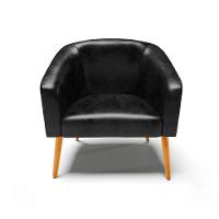 Cadeira Sala De Jantar Pé Palito Castanho Kit 2 Stella Sintético Pu D03 - D'rossi Cor Preto - 3