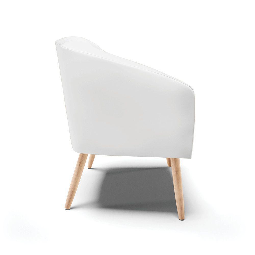 Cadeira Sala De Jantar Pé Palito Natural Stella Sintético D03 - D'rossi Cor Branco - 2