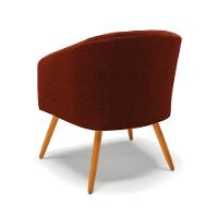 Cadeira Sala De Jantar Pé Palito Castanho Stella Bouclê D03 - D'rossi Cor Terra - 2