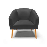 Cadeira Sala De Jantar Pé Palito Castanho Stella Sintético D03 - D'rossi Cor Preto - 3