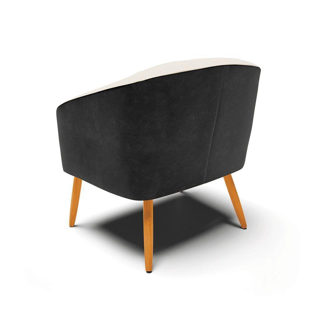 Cadeira Sala De Jantar Pé Palito Castanho Stella Pto/linho D03 - D'rossi Cor Bege - 2