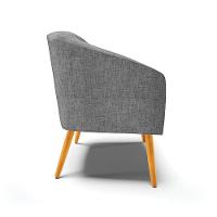 Cadeira Sala De Jantar Pé Palito Castanho Kit 2 Stella Linho D03 - D'rossi Cor Grafite - 2