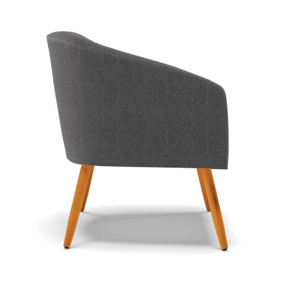 Cadeira Sala De Jantar Pé Palito Castanho Stella Bouclê D03 - D'rossi Cor Grafite - 4