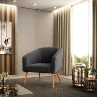 Cadeira Sala De Jantar Pé Palito Castanho Stella Bouclê D03 - D'rossi Cor Grafite - 6