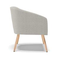 Cadeira Sala De Jantar Pé Palito Natural Kit 2 Stella Bouclê D03 - D'rossi Cor Cinza - 5