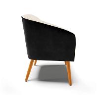 Cadeira Sala De Jantar Pé Palito Castanho Kit 2 Stella Pto/linho D03 - D'rossi Cor Bege - 2