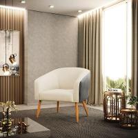 Cadeira Sala De Jantar Pé Palito Castanho Kit 2 Stella Pto/linho D03 - D'rossi Cor Bege - 7