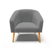 Cadeira Sala De Jantar Pé Palito Castanho Stella Noz/linho D03 - D'rossi Cor Grafite - 3