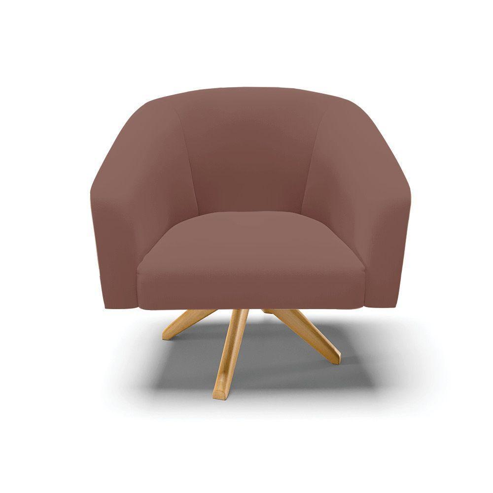 Cadeira Sala De Jantar Giratória Ma30 Stella Veludo D03 - D'rossi Cor Rose - 3