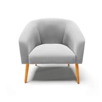 Cadeira Sala De Jantar Pé Palito Castanho Kit 2 Stella Suede D03 - D'rossi Cor Cinza