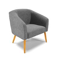 Cadeira Sala De Jantar Pé Palito Castanho Stella Linho D03 - D'rossi Cor Grafite - 1