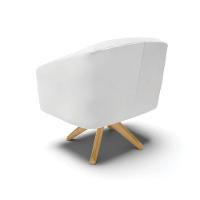 Cadeira Sala De Jantar Giratória Ma30 Kit 2 Stella Sintético D03 - D'rossi Cor Branco - 5