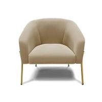 Cadeira Sala De Jantar Pé De Ferro Dourado Kit 2 Stella Suede D03 - D'rossi Cor Marrom Rato - 3