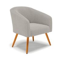 Cadeira Sala De Jantar Pé Palito Castanho Stella Bouclê D03 - D'rossi Cor Cinza - 1