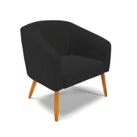 Cadeira Sala De Jantar Pé Palito Castanho Kit 2 Stella Veludo D03 - D'rossi Cor Preto - 3