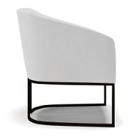 Cadeira Sala De Jantar Base Industrial Preto Kit 2 Stella Linho D03 - D'rossi Cor Cinza - 2