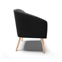 Cadeira Sala De Jantar Pé Palito Natural Stella Suede D03 - D'rossi Cor Preto - 2