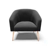 Cadeira Sala De Jantar Pé Palito Natural Stella Suede D03 - D'rossi Cor Preto - 3