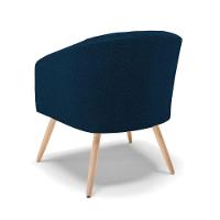 Cadeira Sala De Jantar Pé Palito Natural Kit 2 Stella Bouclê D03 - D'rossi Cor Azul - 2