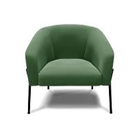 Cadeira Sala De Jantar Pé De Ferro Preto Kit 2 Stella Suede D03 - D'rossi Cor Verde - 2